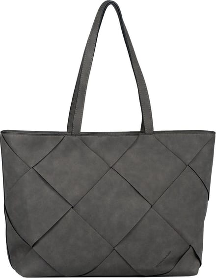 TOM TAILOR Schoudertas Maya Zip Shopper Black Donkergrijs