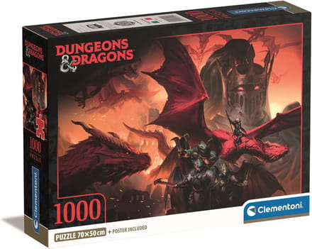 Clementoni - Puzzel - Dungeons and Dragons - 1000 stukjes