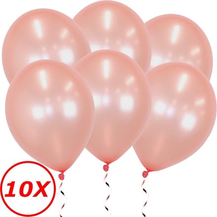 Rosé goud Ballonnen 10 Stuks Feestversiering Verjaardag Metallic Roségoud Ballon