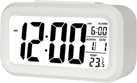 Digitale wekker - Led klok - Wakker worden - Intelligente sensor - 135 cm breed - Zwart
