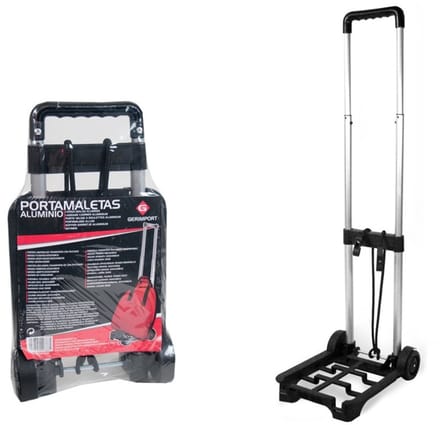 Gerimport Steekwagen - aluminium - opvouwbaar - 24 x 8 x 43 cm - transport - trolley