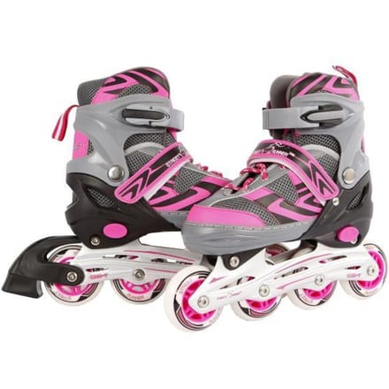 Inline skates maat 39-42 roze/grijs verstelbaar Skates/Skeelers