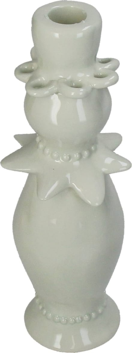 HD Collection Kandelaar stoneware Mint 8,6x8,6x24,1cm