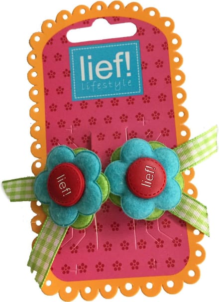 Bloemetjes Elastiekjes Blauw/Rood - Lief Lifestyle