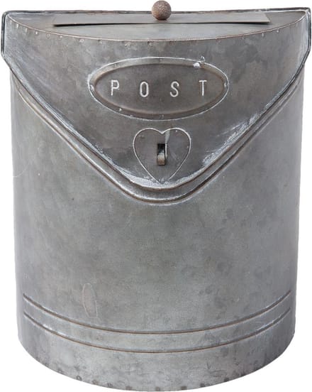 Clayre & Eef Brievenbus 24x10x29 cm Grijs IJzer