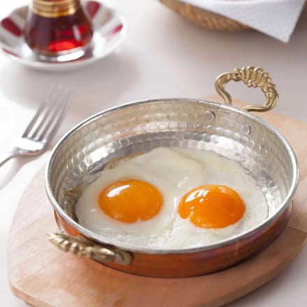 Decoratieve koperen pan - 20 cm
