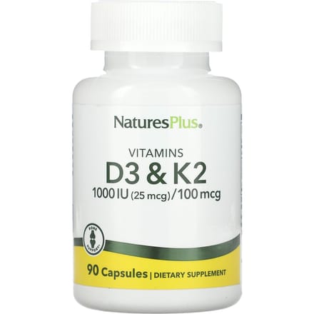 Vitamine D3 + Vitamine K2, 90 Capsules