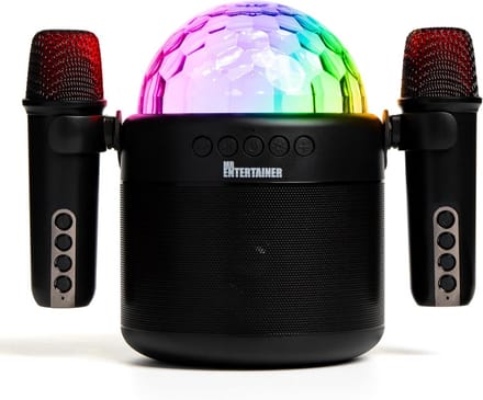 Draagbare Karaokeset met Draadloze Microfoons en Ingebouwde Discobal Verlichting