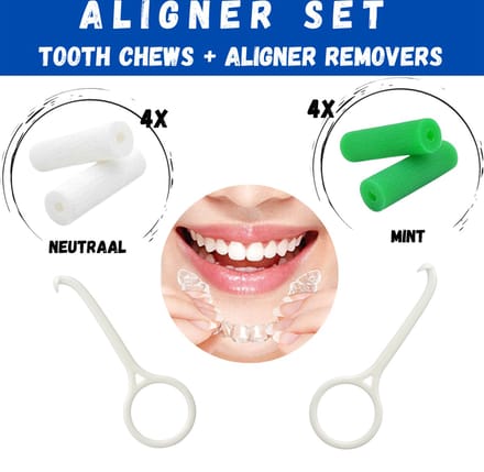 4x2 Orthodontische Aligner Set - Orthodontic Chewies and Aligner Removers - Beugelverzorging - Invisalign