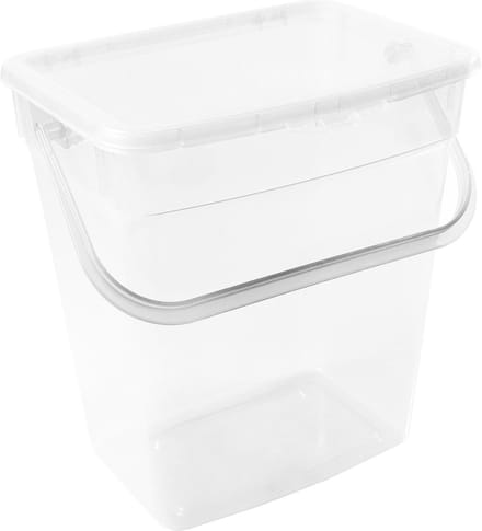 Plast Team 10L poedercontainer transparant
