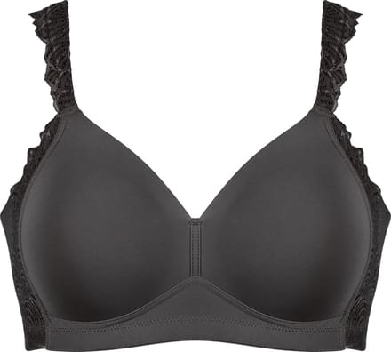 Naturana - Side smoother bh met kant - 5675 - Zwart - 90E