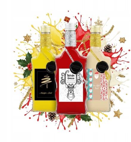 Bimberek FALA Serie - Decoratieve Fles - 500ml - Kerstversiering - Geschenk