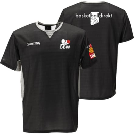 Spalding Offizielles Bbw Referee T-shirt Zwart