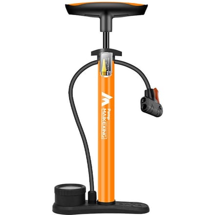 Fietspomp met manometer Multifunctionele draagbare pomp voor fietsen en auto's 160PSI met zwart
