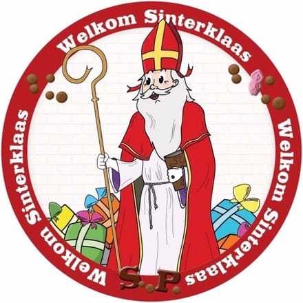 Sinterklaas versiering onderzetters / bierviltjes - 75x stuks - Sinterklaas thema feestartikelen - van karton