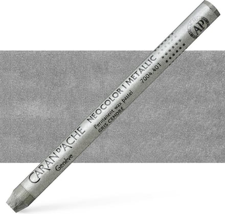 Caran d´Ache Neocolor I Permanente Waskrijt | Asgrijs Metallic (401)