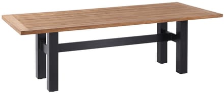 Hartman Heron dining tuintafel 240x100 cm. - Zwart/Teak - Op=Op