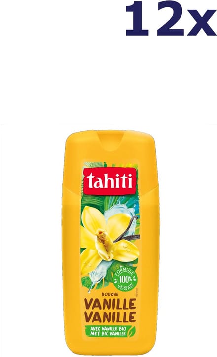 12x Tahiti Douchegel - 300ml - vanille