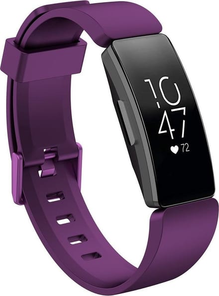 KELERINO. Siliconen bandje geschikt voor Fitbit Inspire (HR) - Paars - Small