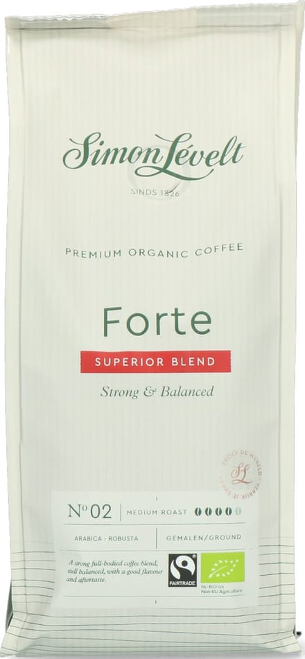 Simon Lévelt | Forte Premium Organic Coffee - snelfiltermaling 250g