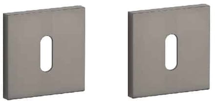 Stile sleutelrozet - deurrozet - 53 x 53 x 7 mm - titanium