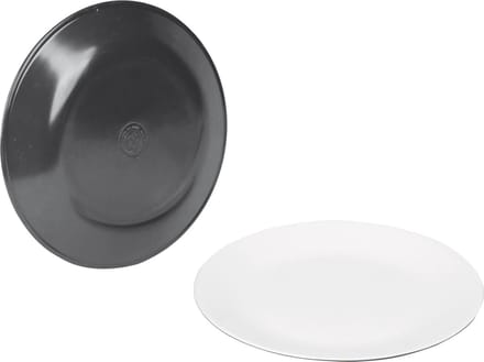 Bo-Camp Campingbord - 100% Melamine - Ø 25,7 Cm - Two-tone Grijs
