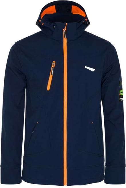 Borel Hooded Softshell Jack-Navy-L