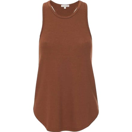 PJ Salvage Dames-tanktop met gemêleerd patroon en racerback (Bruin)