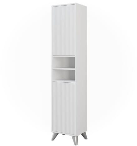 Vicco Leano Badkamermeubel – 38 x 180 cm met 2 deuren Wit