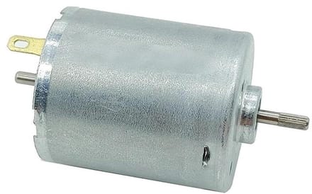 Micro Motor - Mini Elektromotor - DIY Projecten - Dubbele As - 3 stuks - Zilver