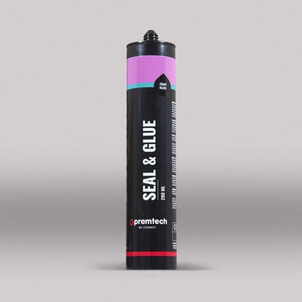 Premtech Seal&Glue afdichtingskit en constructielijm montagekit - koker 290ml - zwart (102102)