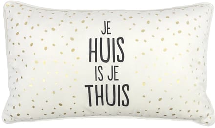 100%LEUK - Sierkussen - Je huis is je thuis