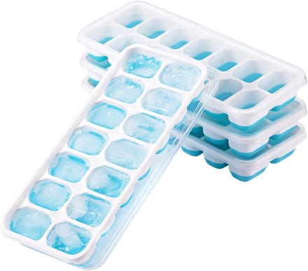 IJsblokjesvormen - BPA-vrij - 4 stuks - Blauw
