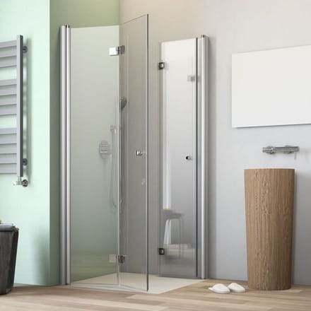 GEO maw flex corner entry with 2 hinged folding doors, 80 x 80 cm AE400802360