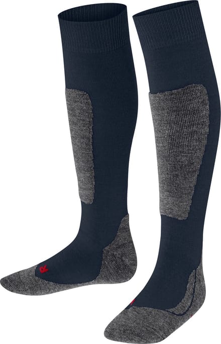 FALKE Active Ski warm dik wol functioneel materiaal skisokken kinderen blauw - maat 35-38