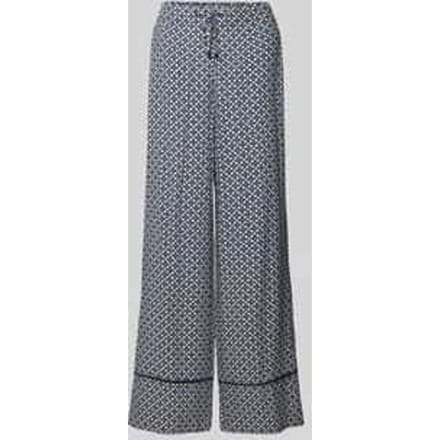 Wide leg stoffen broek met steekzakken