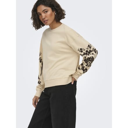Jacqueline de Yong Jdy jdyirmelin sweatshirt met flockprint