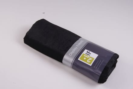 Decoratie stof velvet black 140 cm x 3 m