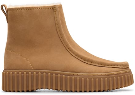 CLARKS Torhill Cozy Dames Laarzen - Light Tan WLined