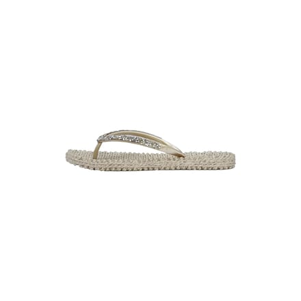 Slippers met grove glitter CHEERFUL03G - 780 Platin