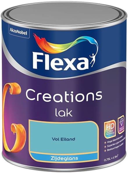 Flexa - Creations Lak Zijdeglans - Vol Eiland - Mengverf - 750 Ml