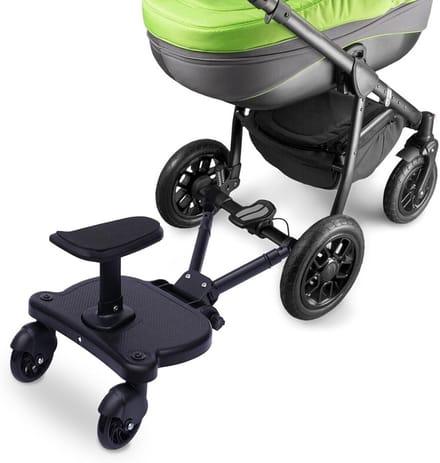 Kiddy Board voor Kinderwagen met Zitje - 360° Draaibare Buggy Board voor Prams