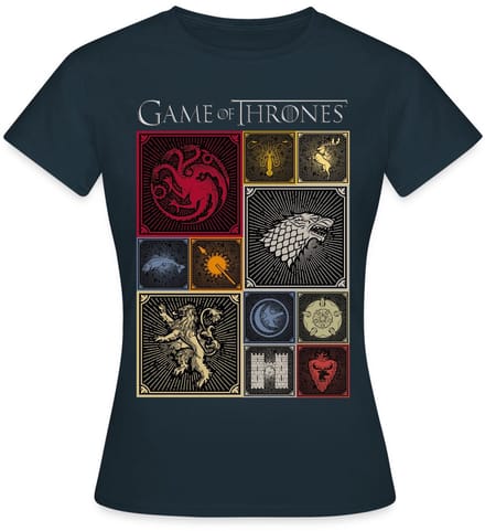 Game Of Thrones Koninkrijken Wapen Tegels T-Shirt Dames