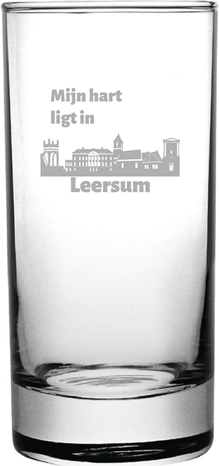 Gegraveerde longdrinkglas 28,5cl Leersum