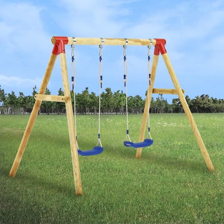vidaXL Schommelset 230x130x166 cm grenenhout