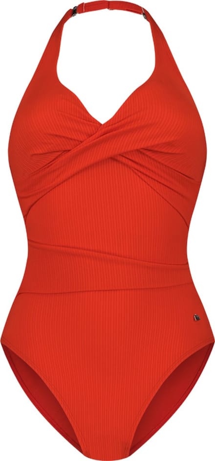 Beachlife Fiery Red overslag badpak