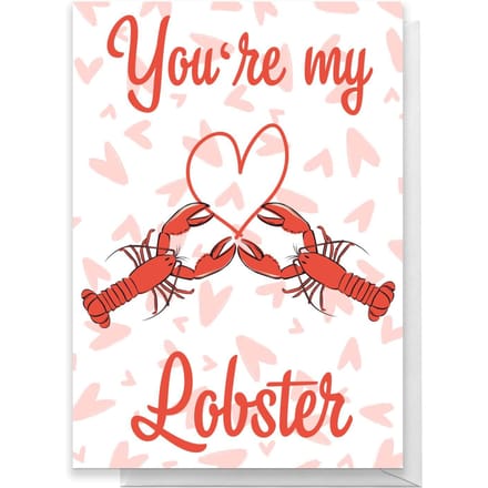 Friends Valentine's Lobster Greetings Card - Giant Card