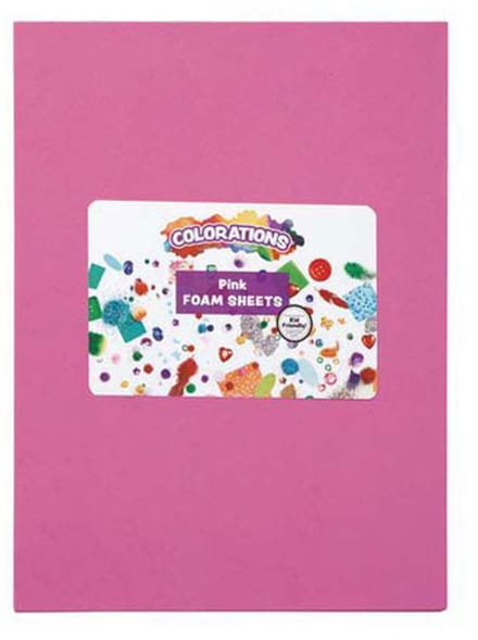 Colorations foam knutselvellen roze 10 stuks creatief speelgoed.