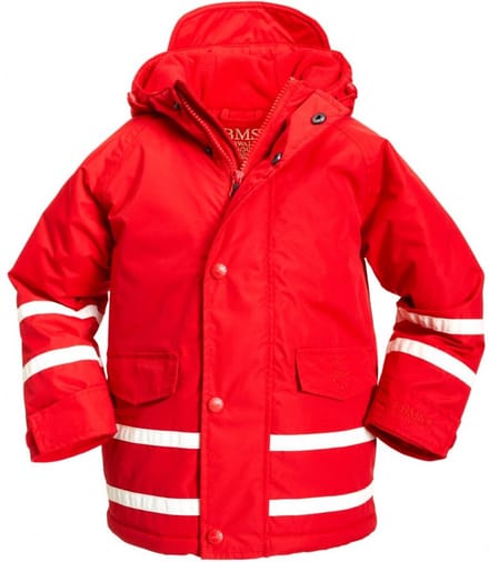 Rode ademende en waterdichte outdoor jas van BMS 122