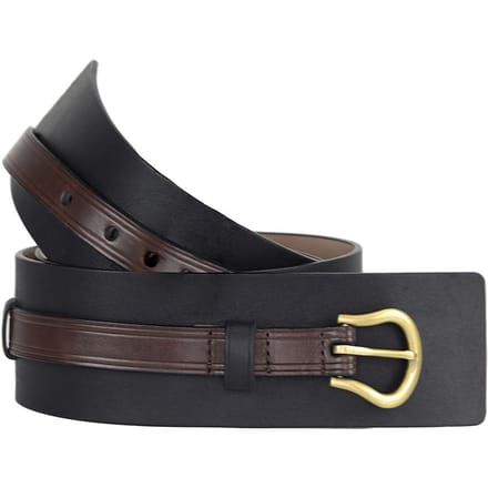 Cole Haan 55mm Heren Zwart/Bruin Brede Riem